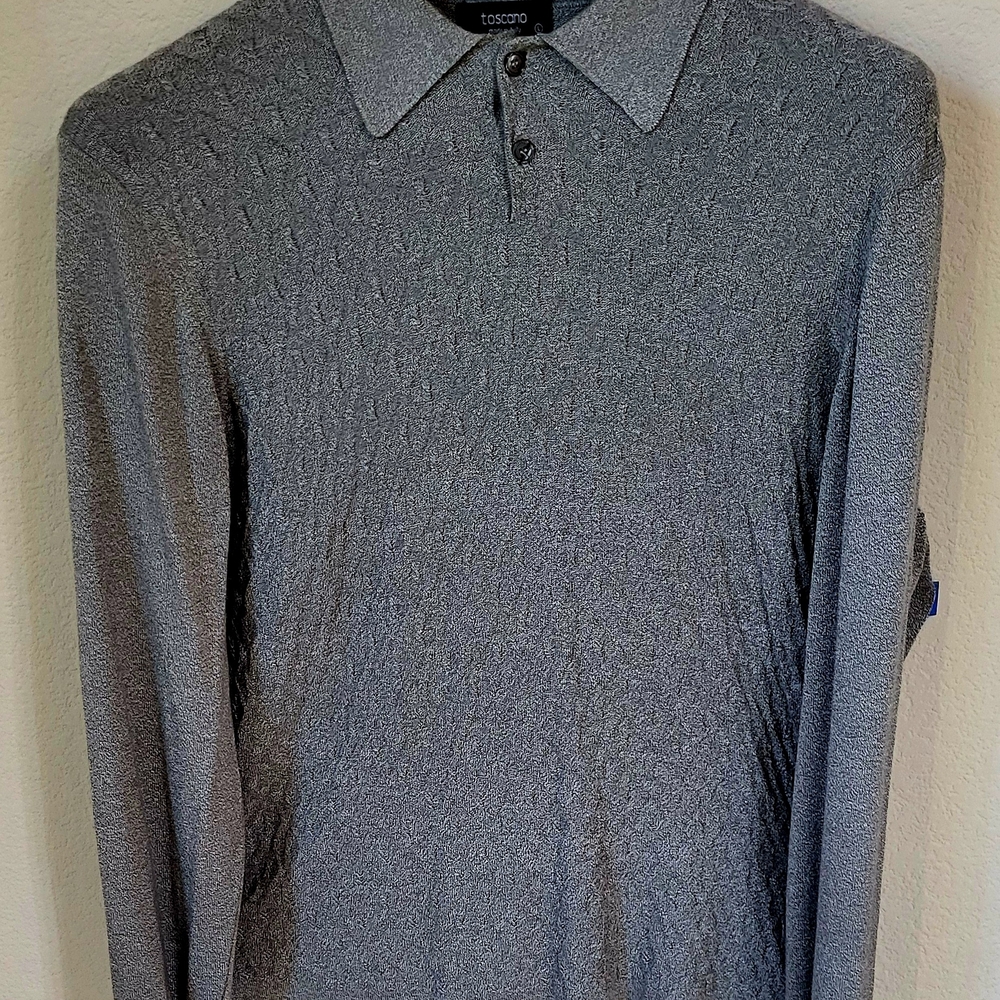 Men's Toscano Grey Polo Shirt